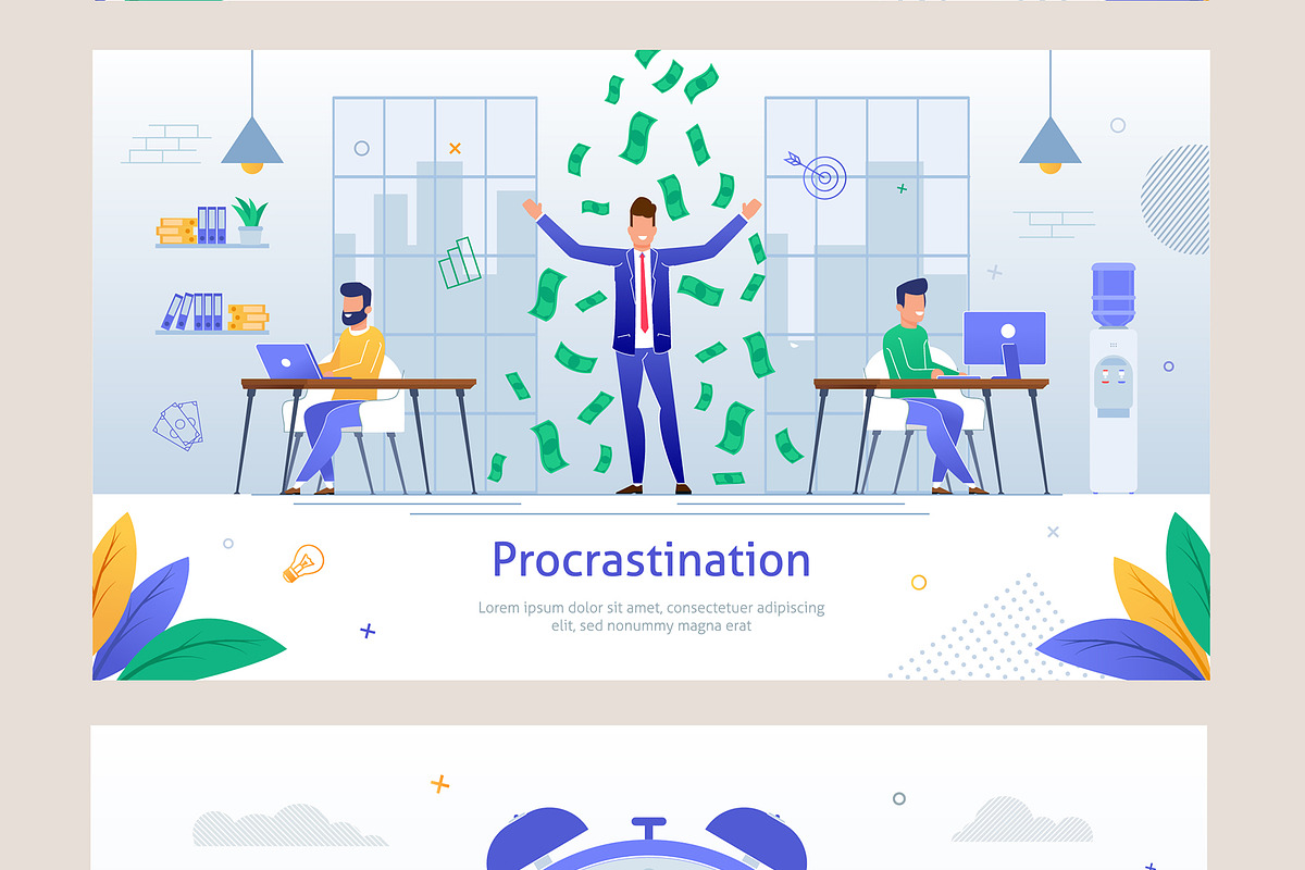 Office Team Vector Scenes, an Education Illustration by PavelVinnik (Photo 3 of 3)