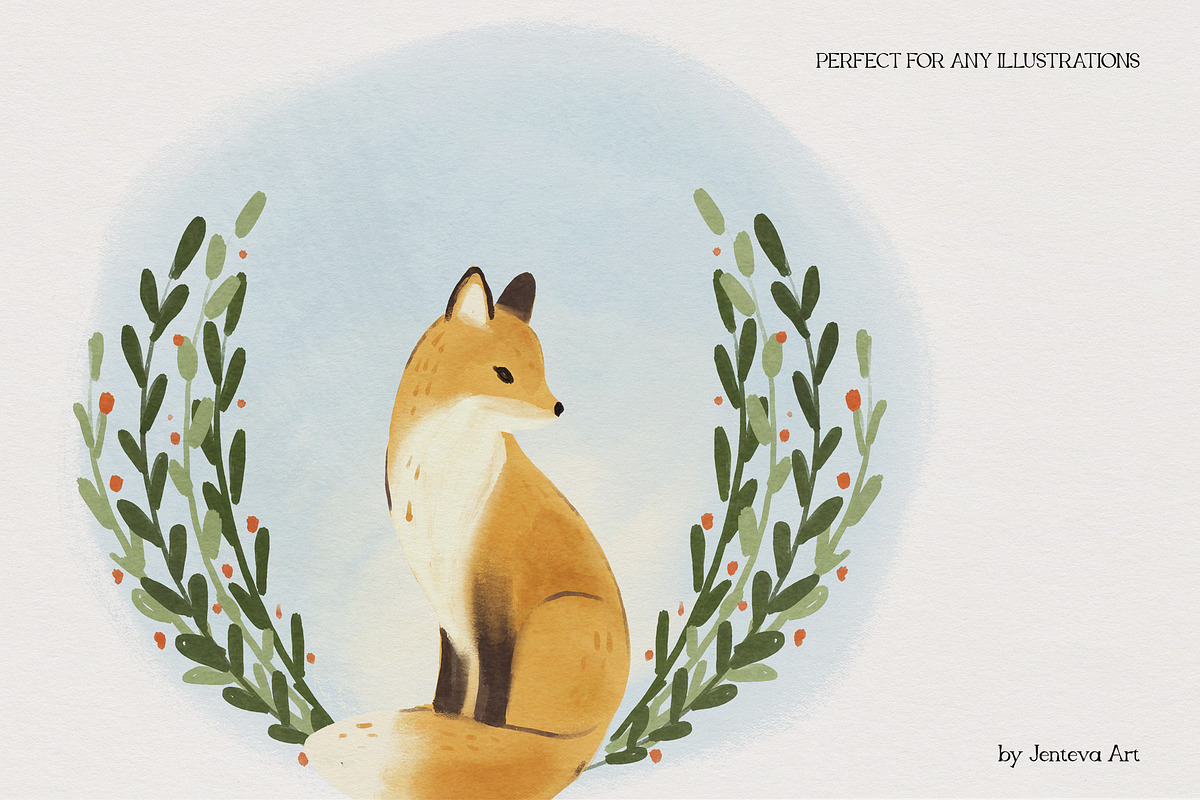 Procreate Gouache Brush set, a Brush Add-On by Jenteva Art (Photo 7 of 12)
