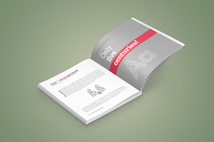 Softcover Square Book Mock-Up