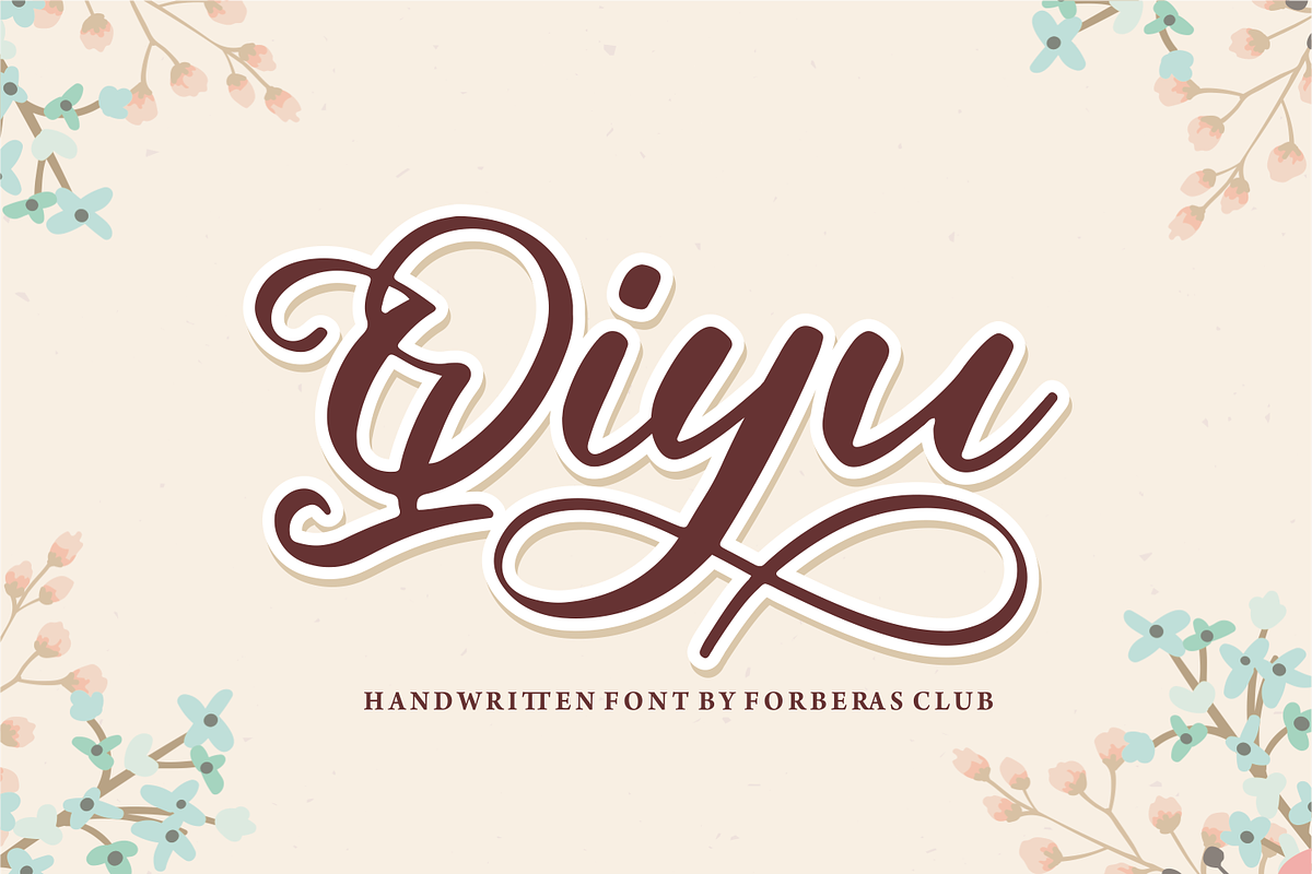 Qiyu Lust of Perfection, a Script Font by Forberas Club (Photo 1 of 7)