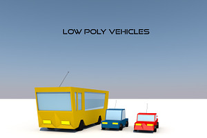 Low Poly Vehicles