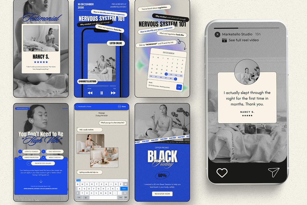 Instagram Story Templates in CANVA preview 3