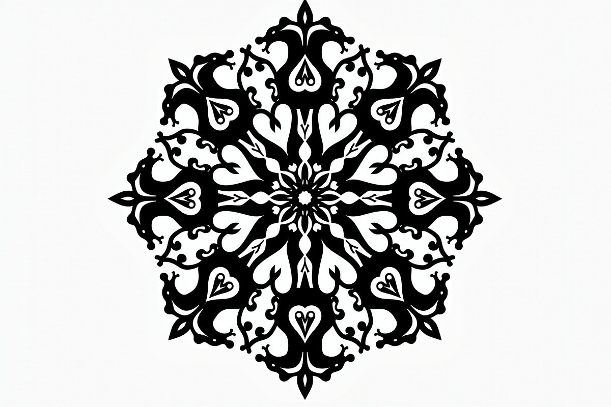 Decorative Mandala Vector Set, an Illustration by hafijul (Photo 7 of 9)