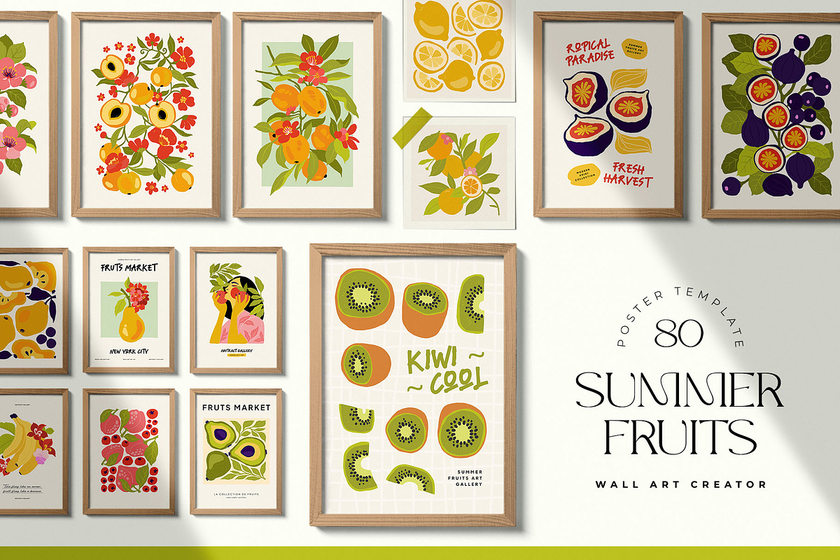 Summer Fruits | Wall Art Collection, an Object Graphic by Leleka.Store (Photo 1 of 20)