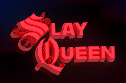 Red Gothic Text Effect