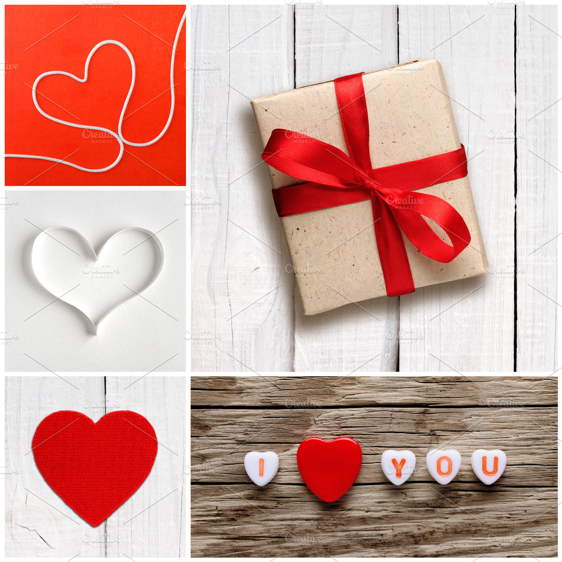 Valentines Day Collage Of Photos