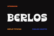 Berlos Experimental Display Font, a Sans Serif Font by Maulana Creative (Thumbnail 1 of 6)