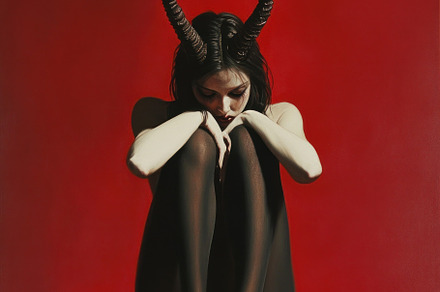 devil woman with horns, a Photo by Pictures for you!!!!!!!!!