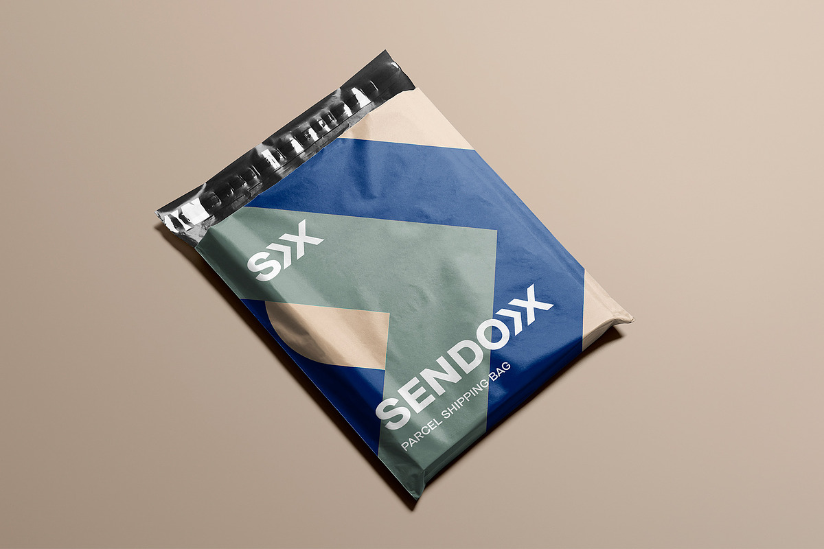 Filled Parcel Shipping Bag Mockup, a Product Mockup by Asylab (Photo 3 of 5)