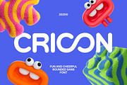 Cricon - Rounded Font, a Sans Serif Font by Matsero (Thumbnail 1 of 10)