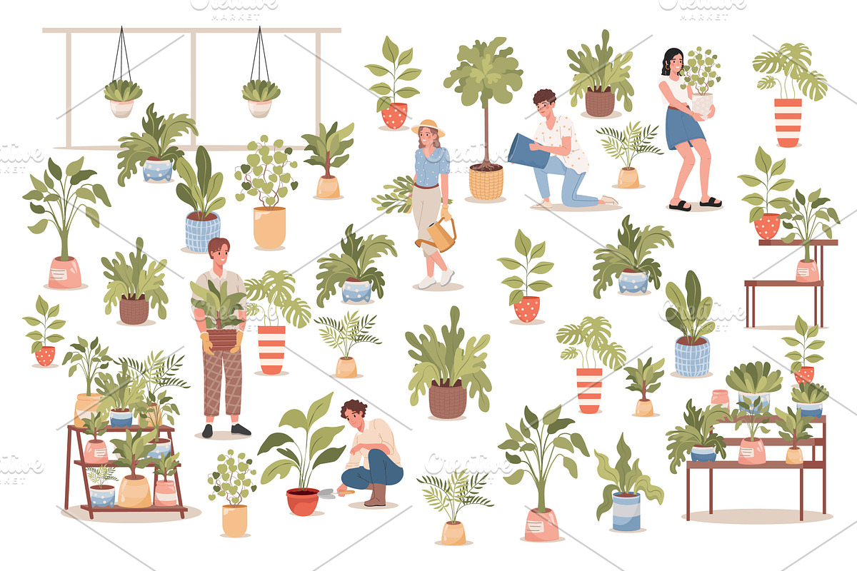 Group of happy smiling people in, a Person Illustration by Pavlo Plakhotia's Shop