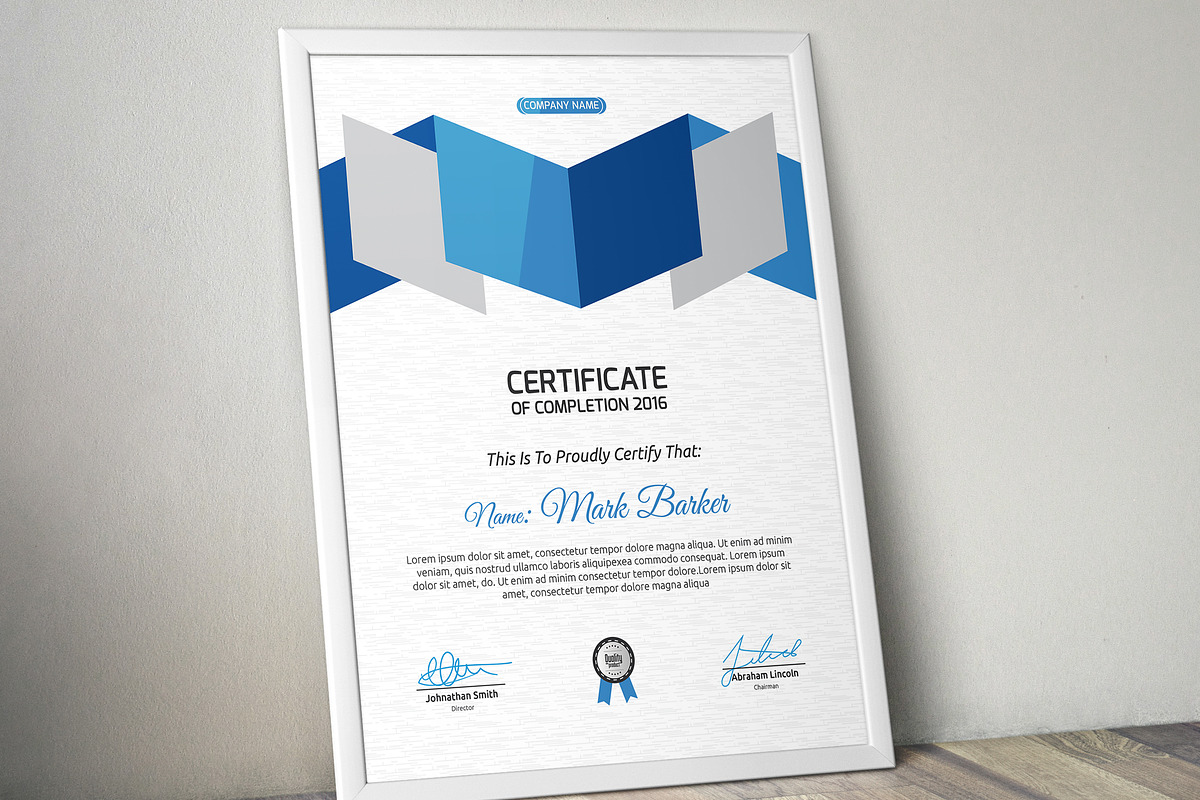 Certificate Word | PSD | AI, a Stationery Template by Curve Design (Photo 2 of 3)