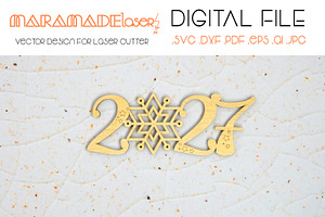 2027 Vector File for Laser Cutter.