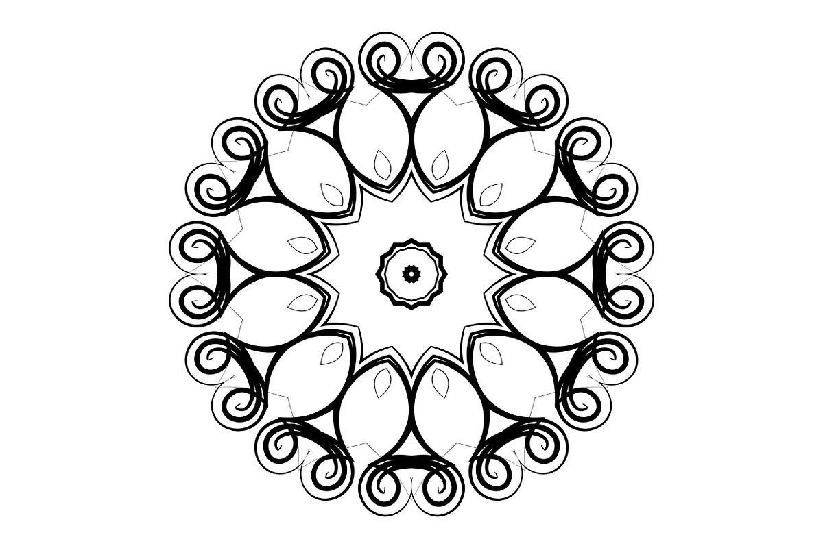 Artistic Mandala Vector Collection, a Decorative Illustration by NJ Himel (Photo 81 of 101)
