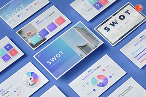 SWOT Business PowerPoint, a Presentation Template by Pixslides