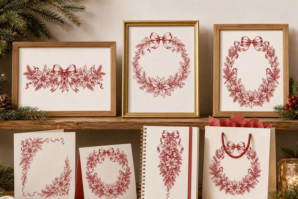 50 Christmas Clipart Bundle, a Decorative Illustration by HeavensStar (Photo 4 of 8)
