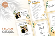 Wedding Suite Floral Canva Template, a Marketing Template by ArbaStudio (Thumbnail 1 of 5)
