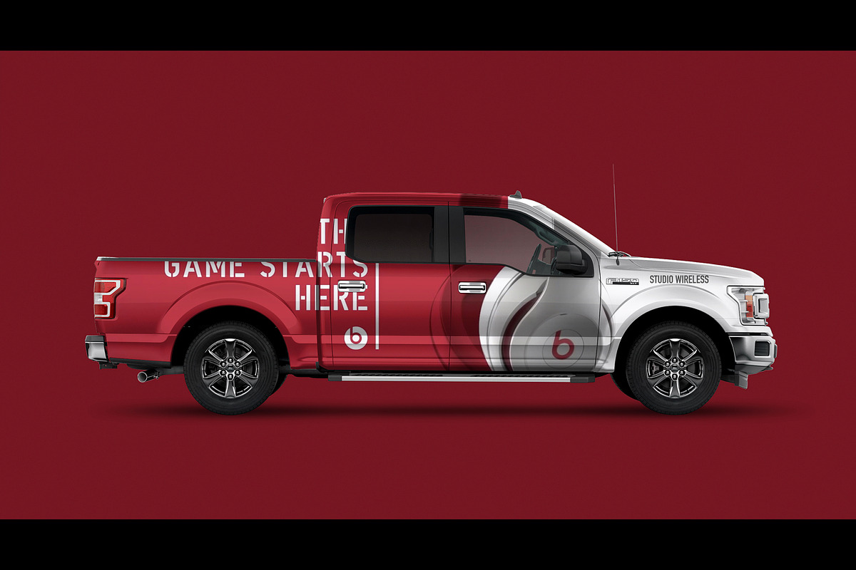 2019 Ford F150 Truck PSD mockup, a Graphic by mockupdepot (Photo 2 of 3)