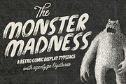 Monster Madness Typeface, a Sans Serif Font by Nicky Laatz (Thumbnail 1 of 14)