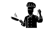 High-quality chef cooking silhouette, an Illustration by Amazin_art (Thumbnail 18 of 31)