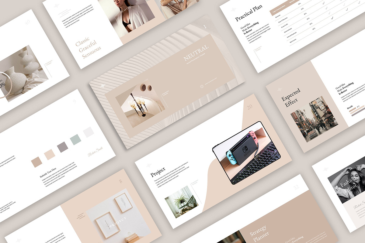 Neutral Presentation Template, a Presentation Template by Pradaxa (Photo 6 of 12)