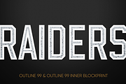 OUTLINE 99 FONT FAMILY (8 FONTS), a Font by Alphabet Agency (Thumbnail 7 of 7)