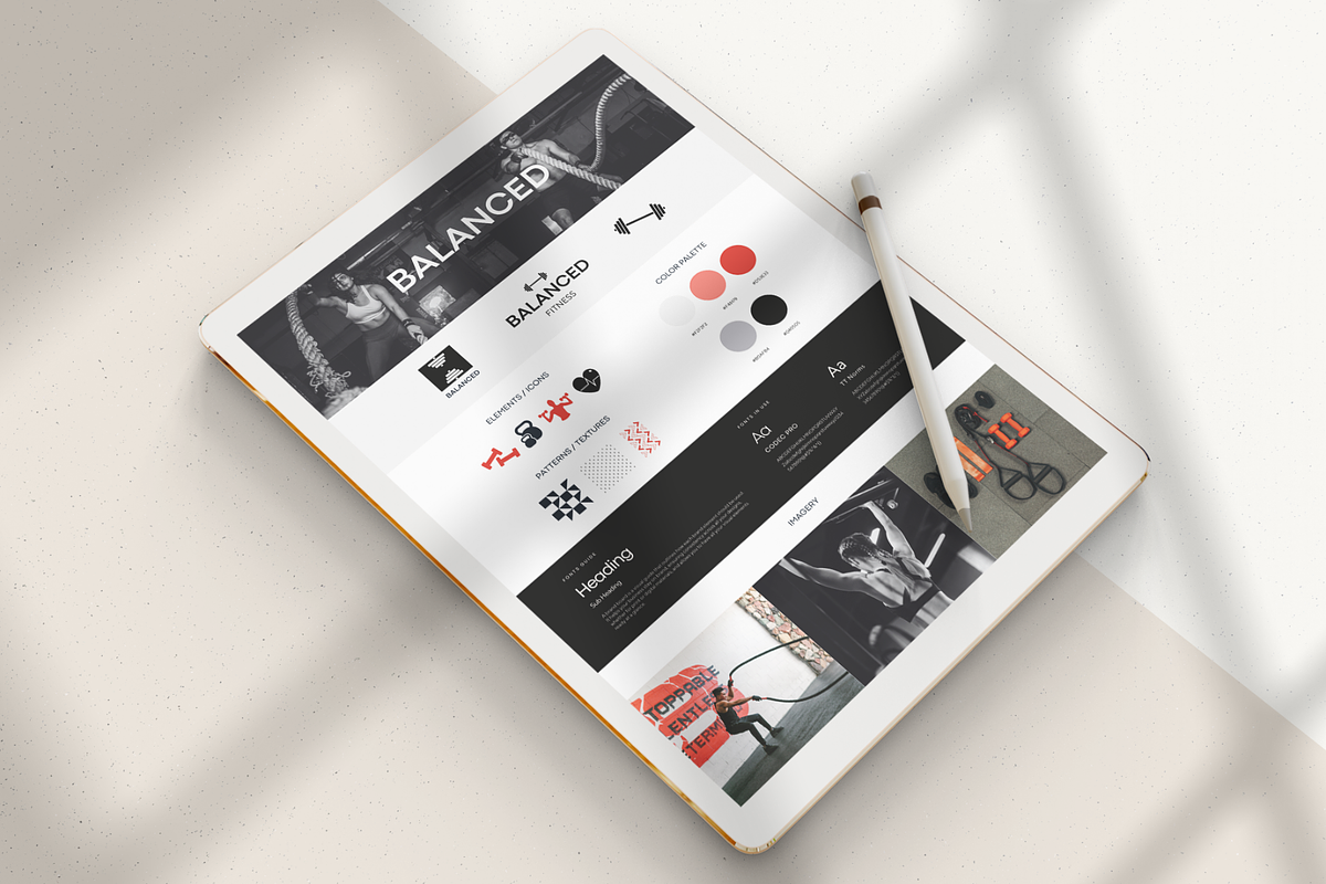 Fitness Gyms Brand Board, a Branding & Logo Template by Creatif Foundry (Photo 6 of 6)