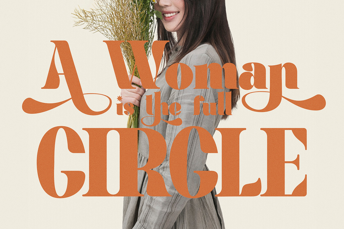 Megina Elegant Ligature Serif Font, a Serif Font by Perfectype (Photo 4 of 9)