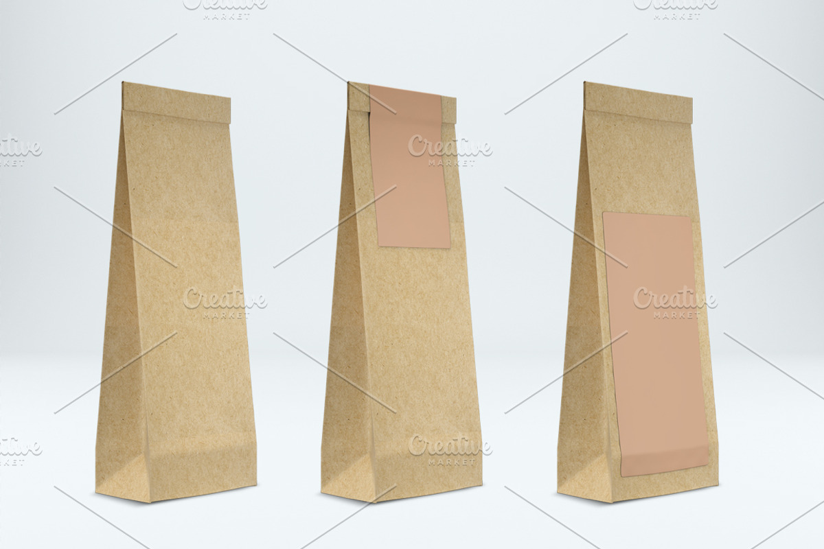 Craft pouch mockup. PSD mockup., a Packaging Mockup by NatalyaZelenova (Photo 3 of 5)