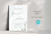 Mint-green watercolor Invitation, an Invitation Template by cmatworks (Thumbnail 2 of 4)