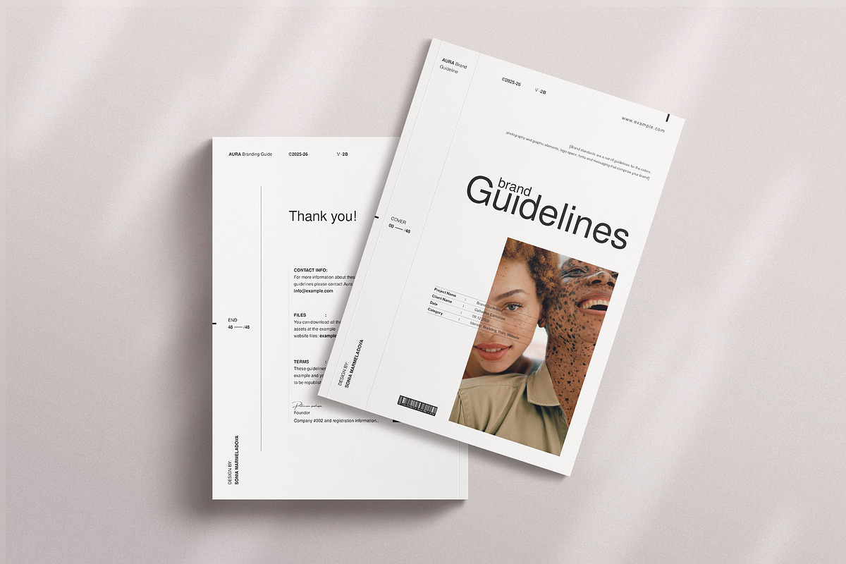 AURA | Brand Guidelines Template, a Brochure Template by ArtisanaAura (Photo 18 of 20)