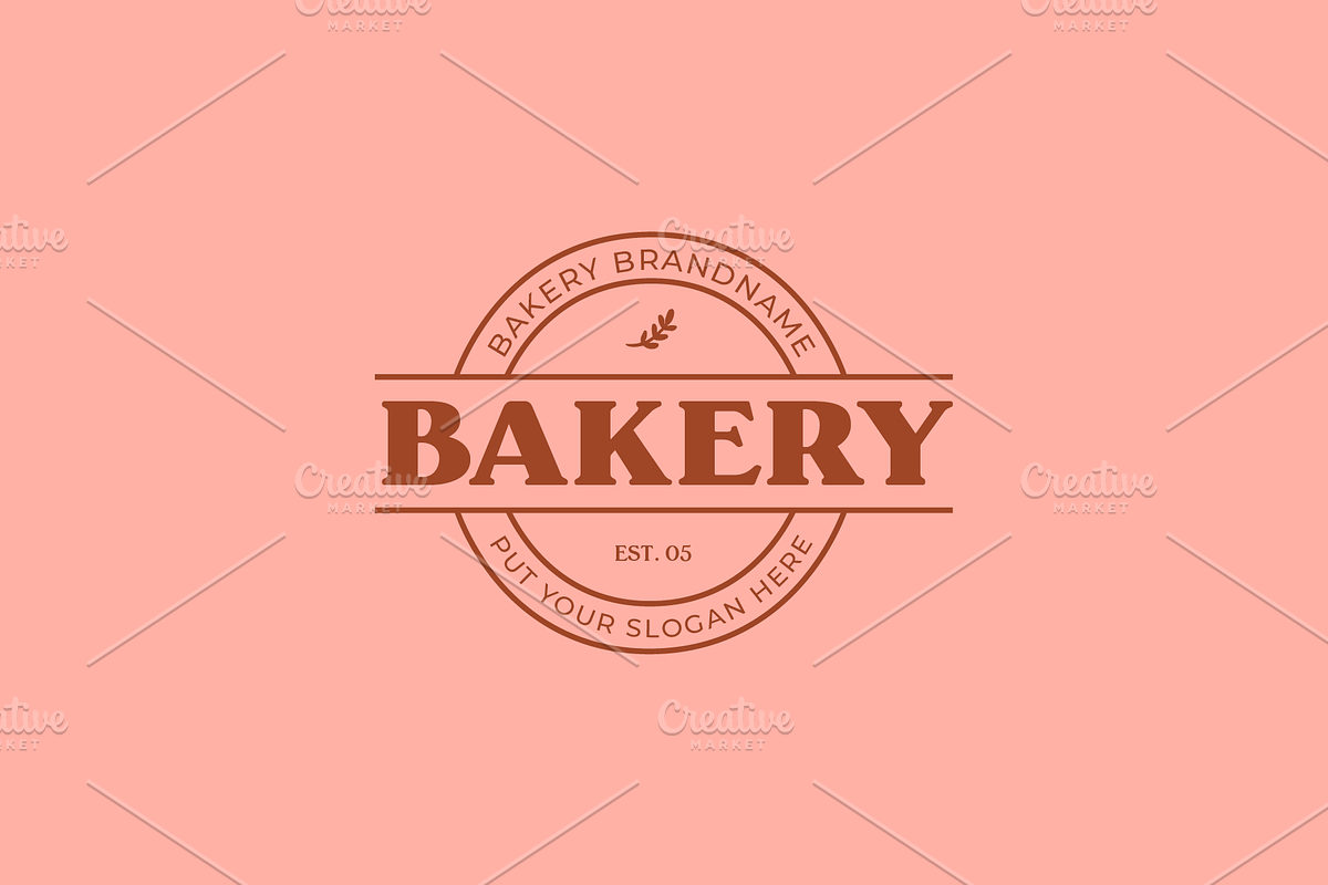 9 Retro Bakery Logo Templates, a Branding & Logo Template by MerdeneDesignStudio (Photo 4 of 10)
