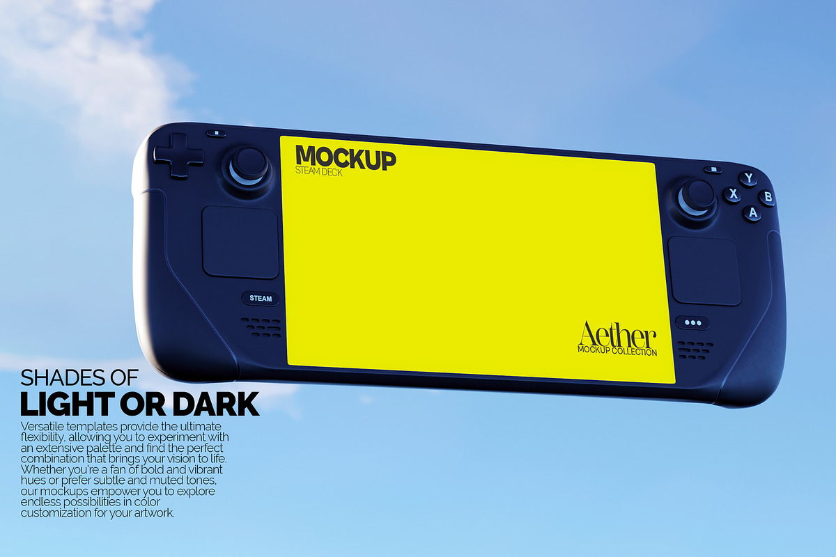 Steam Deck Screen Mockup Bundle, a Device Mockup by Banana Mockups (Photo 2 of 6)