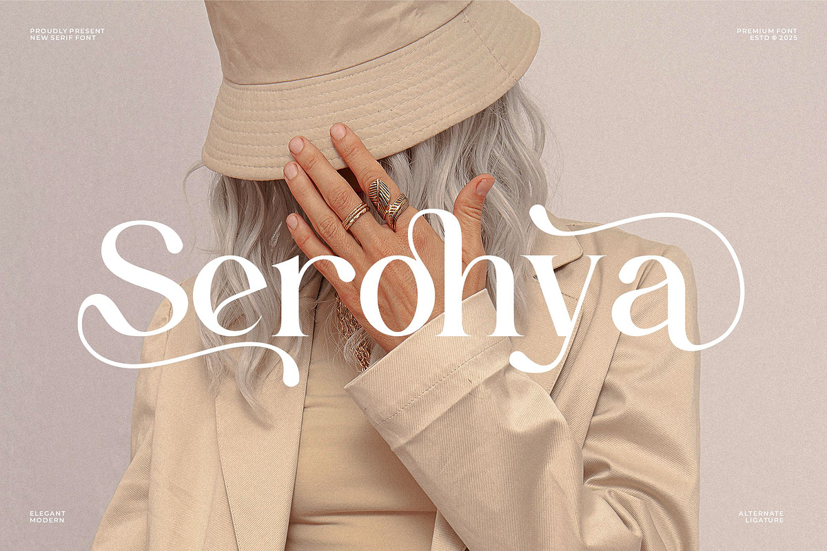 Serohya || Modern Minimalist Serif, a Serif Font by Ermedia Studio (Photo 1 of 10)