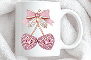 Valentine Cherry Rhinestone PNG, an Illustration by DreamPrint404 (Thumbnail 3 of 6)
