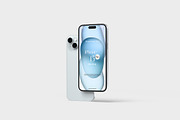 iPhone 15 Plus Mockup, an iPhone Mockup by Graphicbars (Thumbnail 2 of 17)