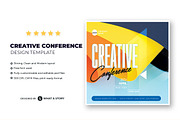 Creative Conference Flyer Template, a Flyer Template by What a Story (Thumbnail 1 of 2)