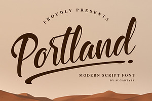 Portland | Modern Delicate Script
