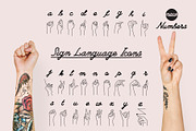 26 Letters 10 Numbers Sign Language, an Education Illustration by pkahraman (Thumbnail 1 of 4)