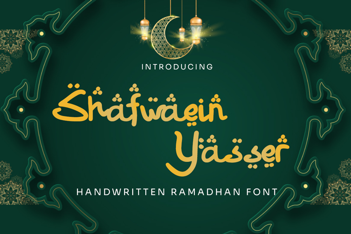 Shafwaein Yasser - Ramadhan Font, a Blackletter Font by Dhabee (Photo 1 of 8)
