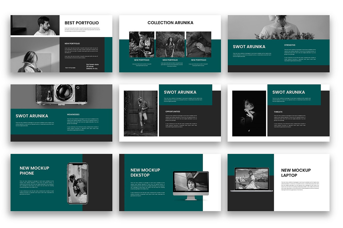 Creative Fashion Google Slide, a Presentation Template by kreatifreya (Photo 3 of 5)