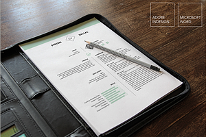 One Page Resume Template + CL