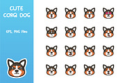 Cute Corgi Dog Emoticon, an Icon by yellowline (Thumbnail 3 of 3)