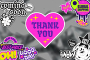 Retro Promotional Round Sticker Pack, a Decorative Illustration by IMG Visuals (Thumbnail 8 of 8)