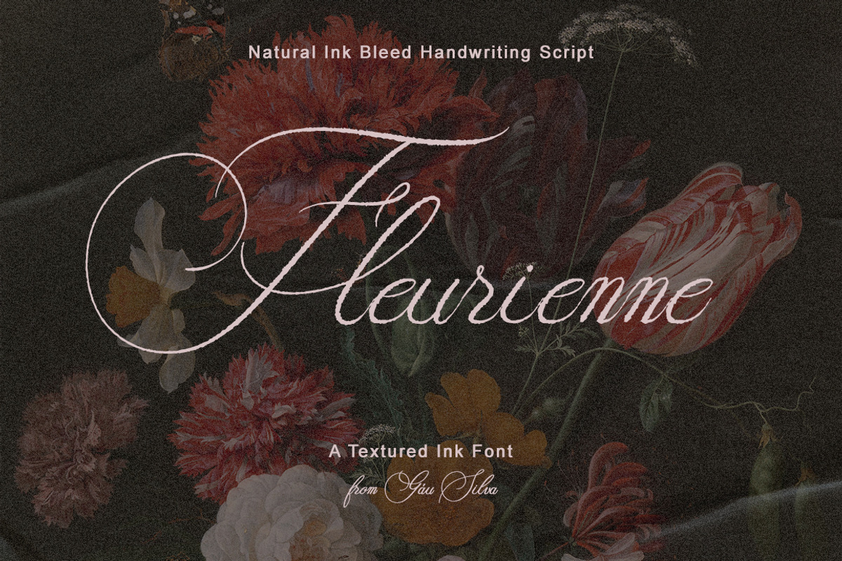 Fleurienne – Handwritten Script Font, a Handwritten Font by Gau Silva Studio (Photo 1 of 6)