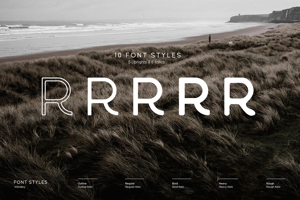 Wandery Modern x Vintage Typeface preview 6