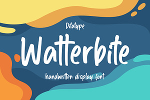 Watterbite, a Script Font by Ditatype