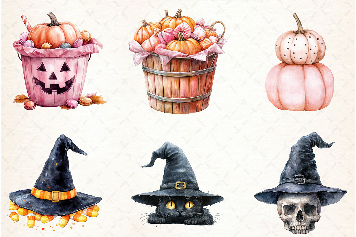 Retro Fall Png, Fall, Halloween Clip, an Illustration by Libby Wishes (Photo 4 of 10)
