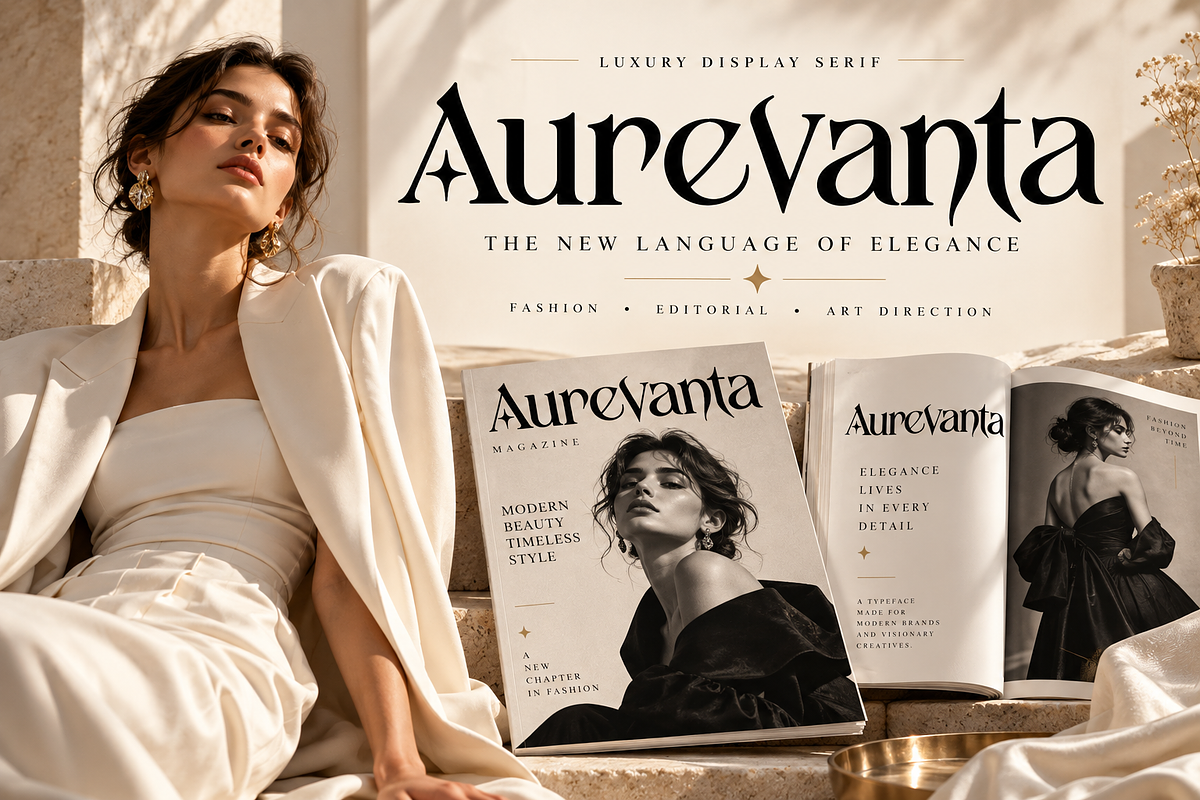 Aurevanta, a Serif Font by Wow Magic