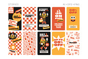 Super Burger Collection, a Background Graphic by Martyshova (Thumbnail 20 of 22)